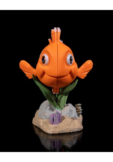 Hareketli Palyaço Balığı Ve Standı 10x7cm