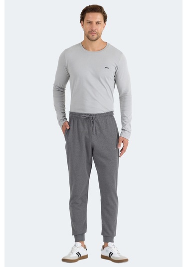 Slazenger Mamun Erkek Koyu Gri Eşofman Altı Koyu Gri