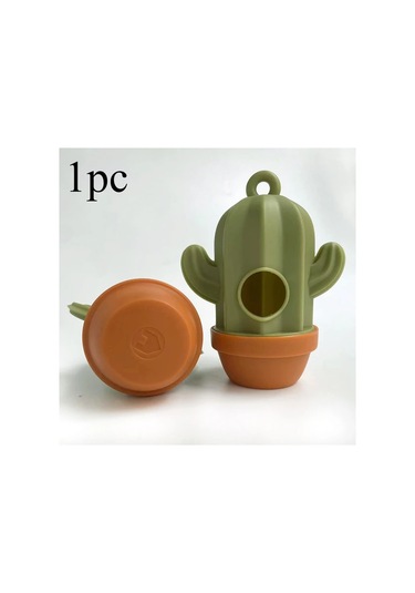 Elmpaly 1 Adet Kaktüs Şekilli Taşınabilir Köpek Dışkı Poşeti Dispanseri Dayanıklı