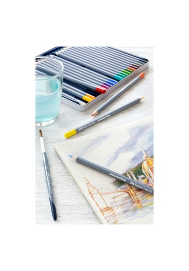 Faber-Castell Goldfaber Aqua Boya Kalemi 48 Renk, Suda Çözünebilir, Yüksek Pigmentli, Yumuşak ve Canlı Renkler