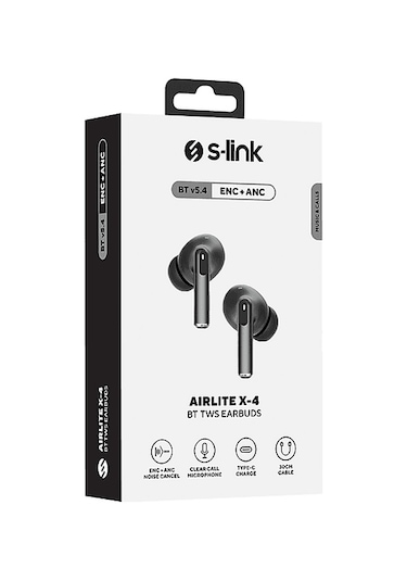 S-Link Airlite X-4 4 Mikrofonlu Enc + Anc Bluetooth Tws Gerçek Kablosuz Kulak İçi Kulaklık
