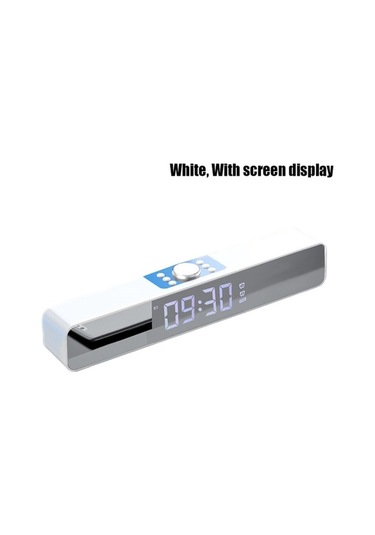 Flybuy Türkçe Bluetooth Hoparlörlü Fm Radyolu Termometreli Çift Alarmlı Taşınabilir Ses Sistemi