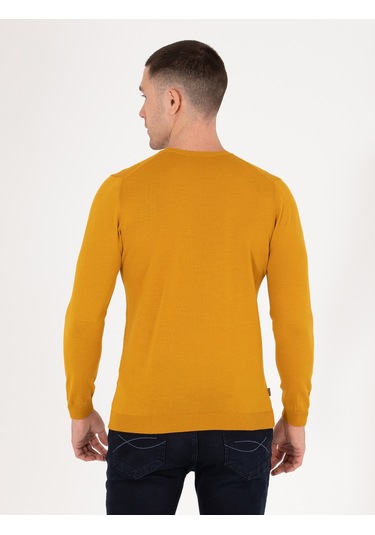 Pierre Cardin Erkek Safran Kazak /triko 50257301-vr043 Safran