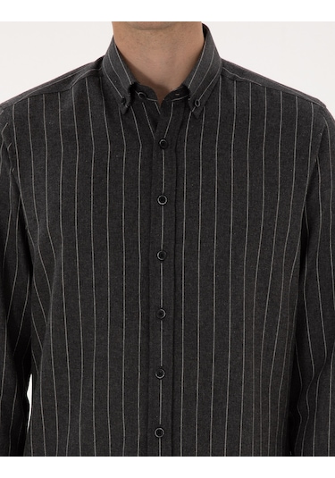 Pierre Cardin Erkek Antrasit Gömlek Desenli 50316765-vr006 Antrasit