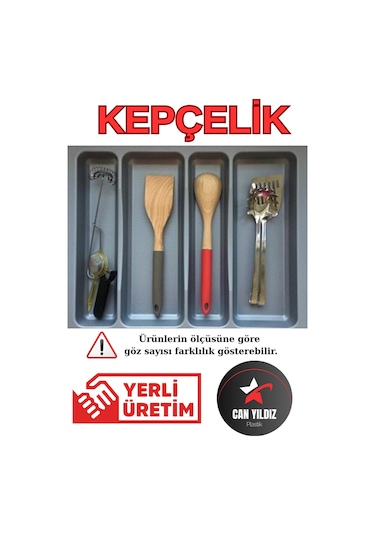 Çekmece İçi Düzenleyici Kepçelik Mobilya Aksesuarları Kaşıklık Ve Kepçelik 42x49