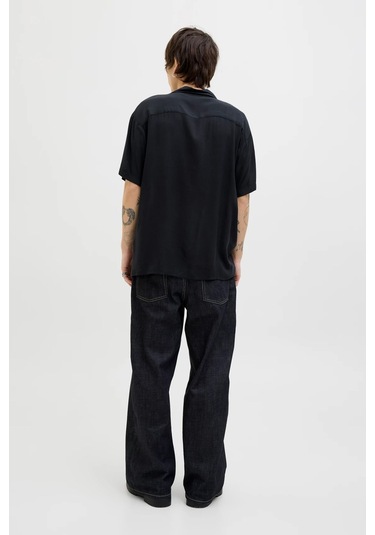 Jack & Jones Jjejeff Solid Resort Erkek Gömlek Siyah