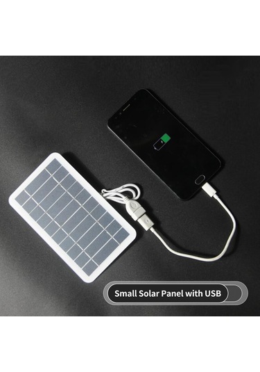 Dianziye Usb Çıkışlı Taşınabilir Monokristal Güneş Paneli - Kamp Ve Seyahat İçin Su Geçirmez Şarj Çözümü