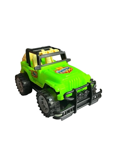 Çocuk Safari Arazi Aracı Uzaktan Kumandalı Yarım Fonksiyon Ileri Geri Oyuncak Jeep Jip Araba - Yeşil