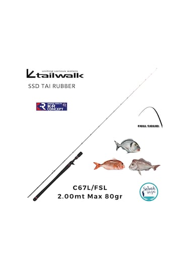 Tailwalk Ssd Full Solid C67l/fsl 2.00mt Max 80gr S2p Tetikli Tai Rubber Kamış