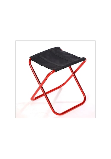 Taşınabilir Katlanır Kamp Sandalyesi Hafif Seyahat Sandalyesi Açık Küçük Mazar L Size Red Kırmızı