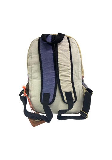 Kaliteli Vintage Disayn Sırt Gezi Çantası New Patchwork 5017 Gri