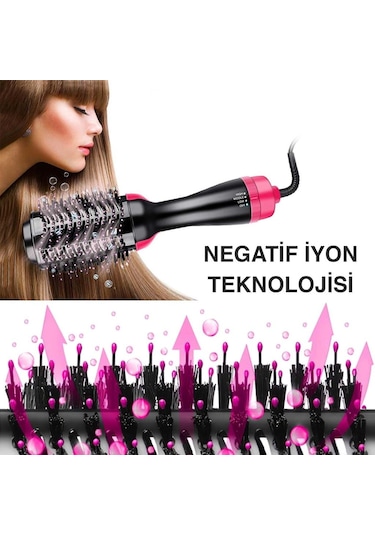 3in1 Tarak Saç Şekillendirici Düzleştirici Kurutmalı Fön Tarağı