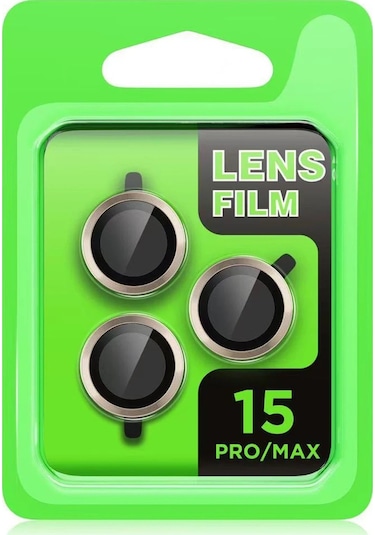 Mey İthalat Apple, Uyumlu iPhone 15 Pro Max Raze Metal Kamera Lens - Lacivert