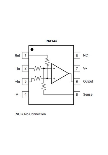 Ina143ua Opamp Fark Kuvvetlendirici Karşılaştırıcı 2.5v To 18v 0.1x / 10x Kazanç So8 Hassas Endüstr