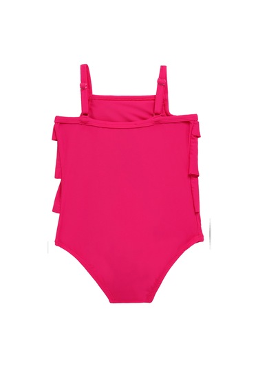 Uv Korumalı Askılı Mayo Kız Bebek Yüzücü Mayo 5108 Pembe Fuşya