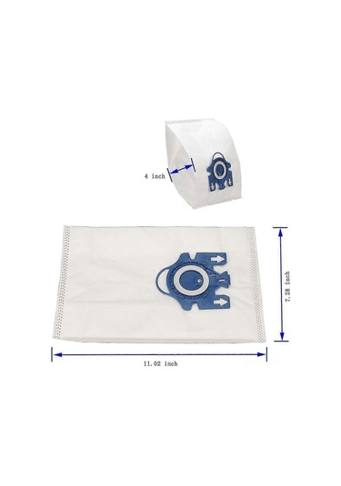 Hangfox Miele Toz Torbaları 16'li Paket - Gn, Classic C1, S Serisi Uyumlu, 3d Filtreli
