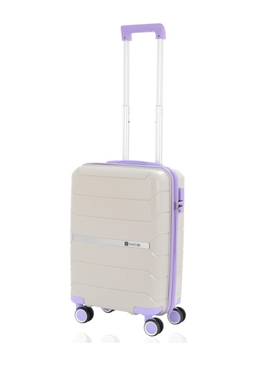 Mçs Polipropilen Valiz V366 55 Cm S20sy100004155 10729 Kemik/lila Kemik - Lila