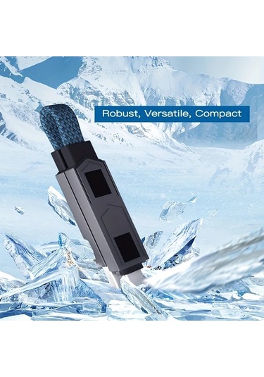 Honeybeeshop 4ü 1 Arada Ultra Hızlı Şarj Kablosu 20 Cm İphone Uyumlu Samsung Xiaomi Usb C İçin Çinko Alaşımlı Veri Kablosu