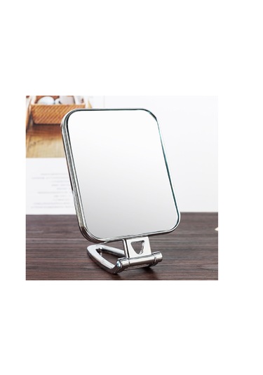 Gaman Dikdörtgen 2X Katlanabilir Masaüstü Makyaj Aynası Gümüş