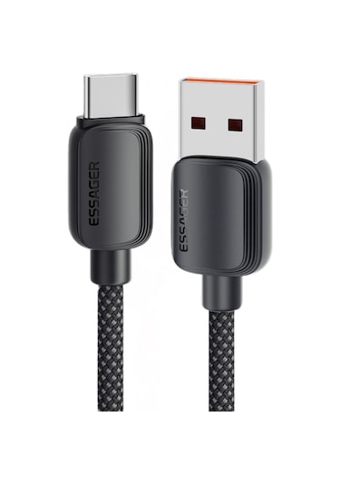 Essager 1 Metre 7a 100w E-marker Süper Hızlı Usb To Type C Şarj Data Kablosu, Akım,ısı, Güçlü Kablo