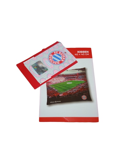 FCB Bayern Münih Allianz Arena Dekoratif Yastık 40x40 Kırlent Taraftar