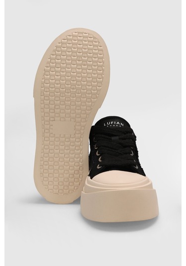 Lufian 121230027 Vıctorıa Kadın Sneaker Ayakkabısı Siyah Beyaz Siyah Beyaz