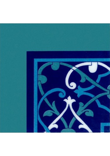 Armada Çini 20X20 Cm Ksk 61 Rumili Zincir Desenli Çini Bordür Köş