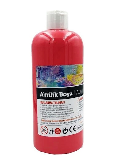 Red Apple Akrilik Boya 500 Gr Kırmızı Ra 500-12