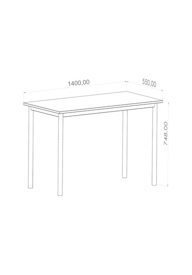 Viva Çalışma Masası Bilgisayar Masası Ofis Masası 140x55