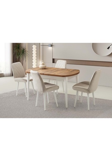 Mobilgen Diş Budak 140+35 Kelebek Kaşıklık Açılabilir Masa Ceviz