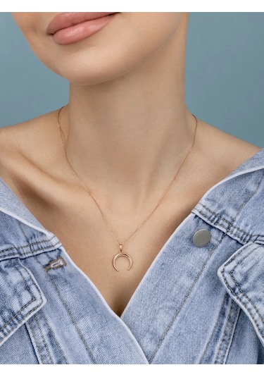 Veronika Lunaşka Kolye 925 Ayar Gümüş, Altın Kaplama 135534479