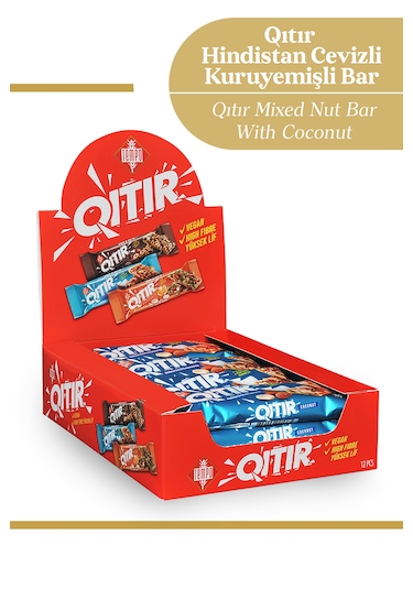 Hindistan Cevizli Kuruyemişli Bar 30 G X 12 Adet