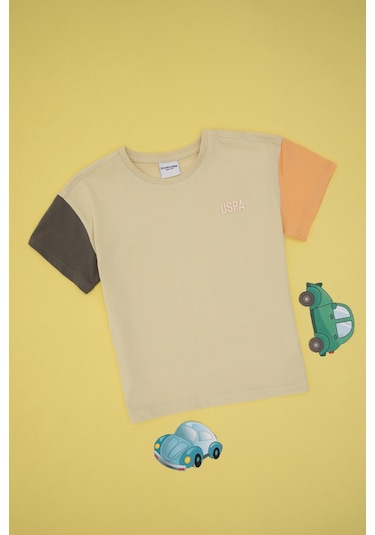 U.s. Polo Assn. Erkek Çocuk Açık Haki Tişört 50307154-vr183 Acık Hakı