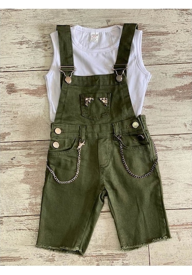 Quzucuk Kids Çocuk Yeşil Solopet Takım Yeşil