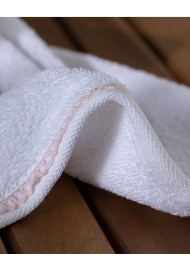 Angelise 2'li %100 Pamuk El Havlusu - Beyaz/pudra - 30x40 Cm 8684427221662 Beyaz