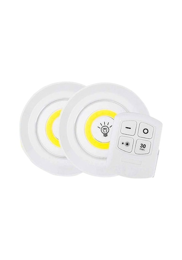 Powermaster Beyaz 150 Lümen Cob Led Yuvarlak Çift Ampül Kumandali