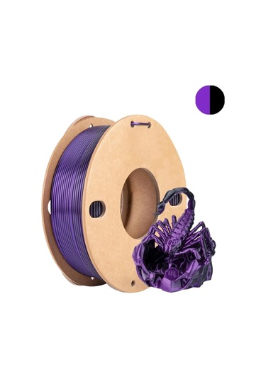 Techbloom 1 Rulo Siyah Mor Mor Maviden Gradyan Pla Filament Fdm Fff Yazıcı Uyumlu Mimari Model Takı Prototip 3d Baskı Malzemesi