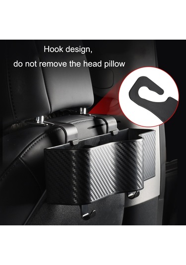 Cbtx Araba Koltuğu Arka Saklama Kutusu Arka Asılı Bardak Tutucu Siyah