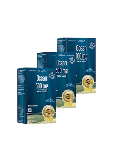 Ocean 500 MG Balık Yağı 3 x 60 Kapsül