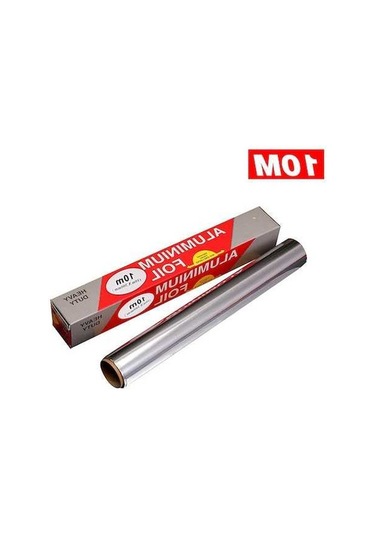 Besthome1 10μm Kalın Alüminyum Folyo: 10m X 30cm, Barbekü, Fırın, Pişirme, Gıda İçin Tek Kullanımlık, Çok Renkli Çok Renkli