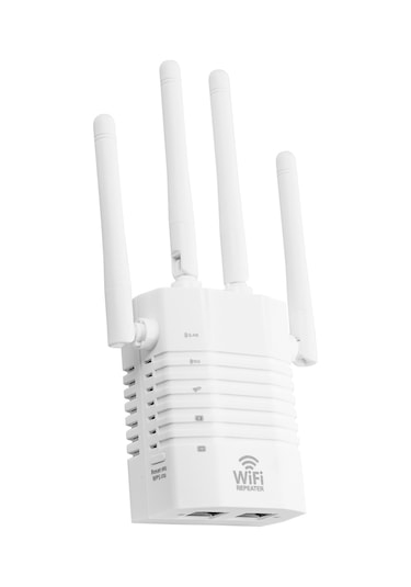 Xindoker Beyaz 4 Antenli 1200mbps Wifi Tekrarlayıcı - 2.4ghz & 5ghz Çift Frekanslı Sinyal Güçlendirici Eu Standartı