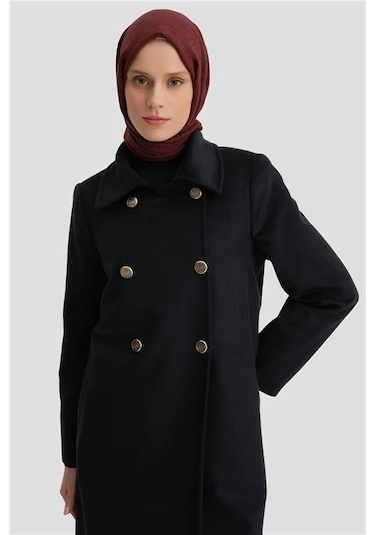 Armine Kruvaze Manto 24k8100 Lacivert Lacivert