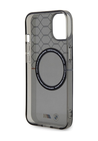 İphone 14 Plus Uyumlu Kılıf Bmw Magsafe Şarj Özellikli Transparan M Dizayn Kapak