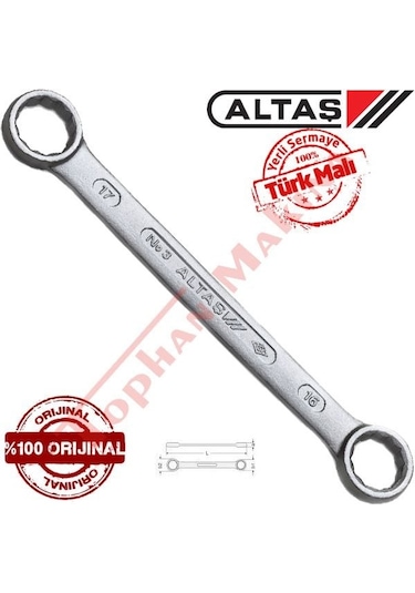 Altaş 16x17mm Düz Yıldız Anahtar
