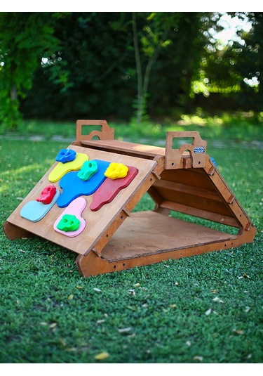 Mandu Ahşap Tırmanma Üçgeni Ahşap Rengi