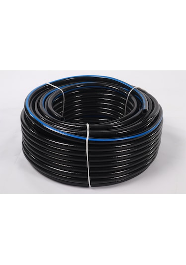 1" ( İç çap 25 mm ) Thermo Kauçuk Örgülü Bahçe Hortumu - 50 Mt.
