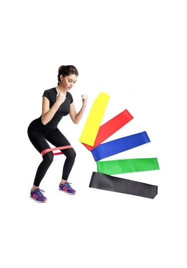 Plates / Pilates Lastiği Bandı Seti Nrd 358 Çok Renkli