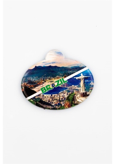Brezilya Rio De Janeiro Temalı Oval Magnet