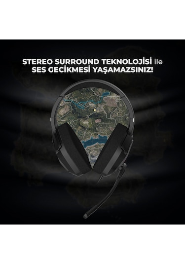 Lecoo HT406 3.5mm Jack + USB Kablolu RGB Kulak Üstü Gaming Kulaklık