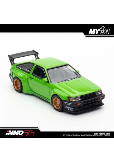 Inno 1/64 Toyota Ae86 Levin " Pandem Rocket Bunny" Green Çok Renkli